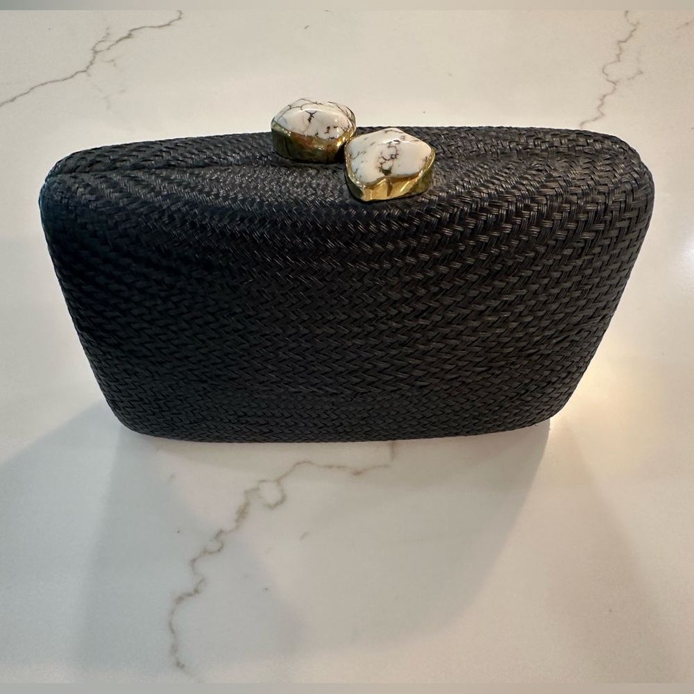 Kayu Jen Clutch with white stone - like New